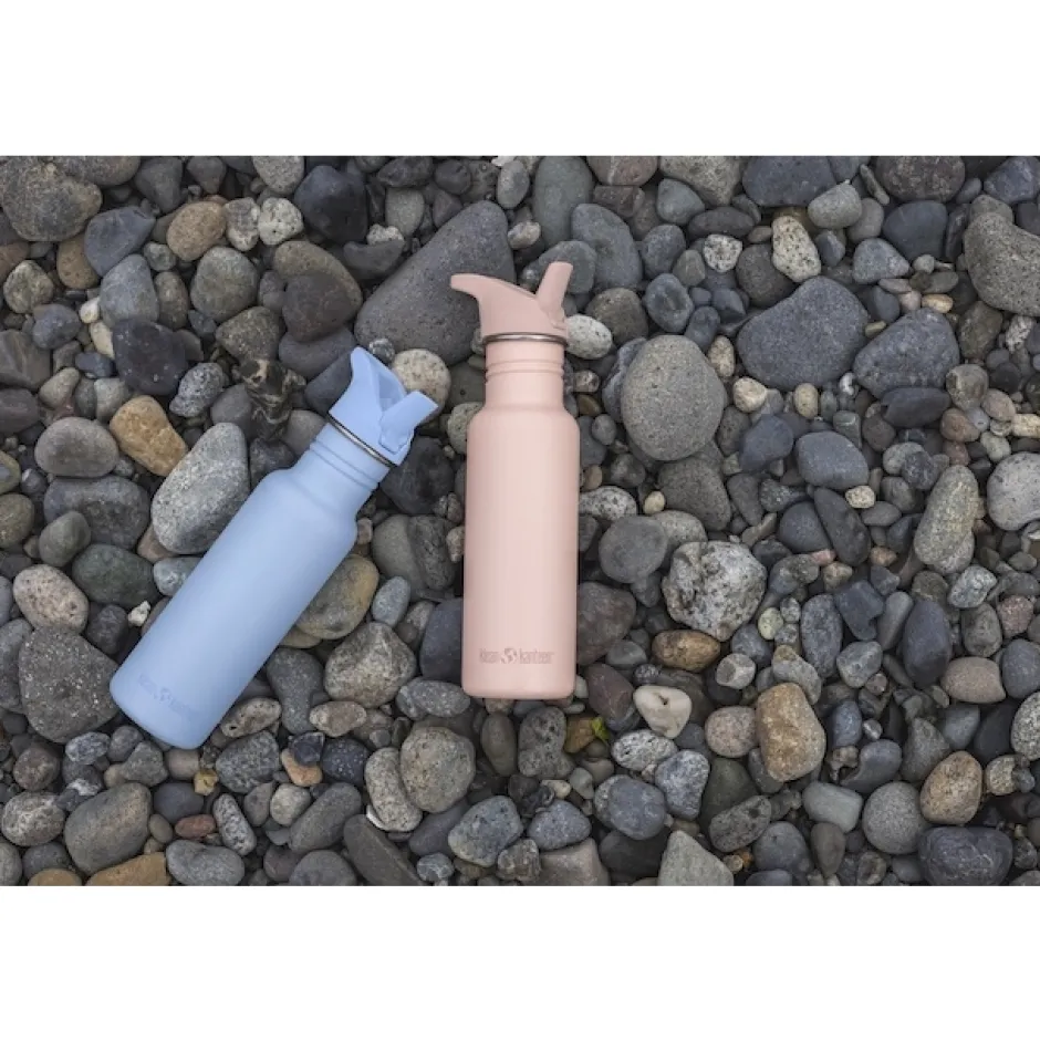 Outdoor Flessen & Thermosflessen < Klean Kanteen Classic Flip Sport Cap Drinkfles - 532ml - brushed stainless