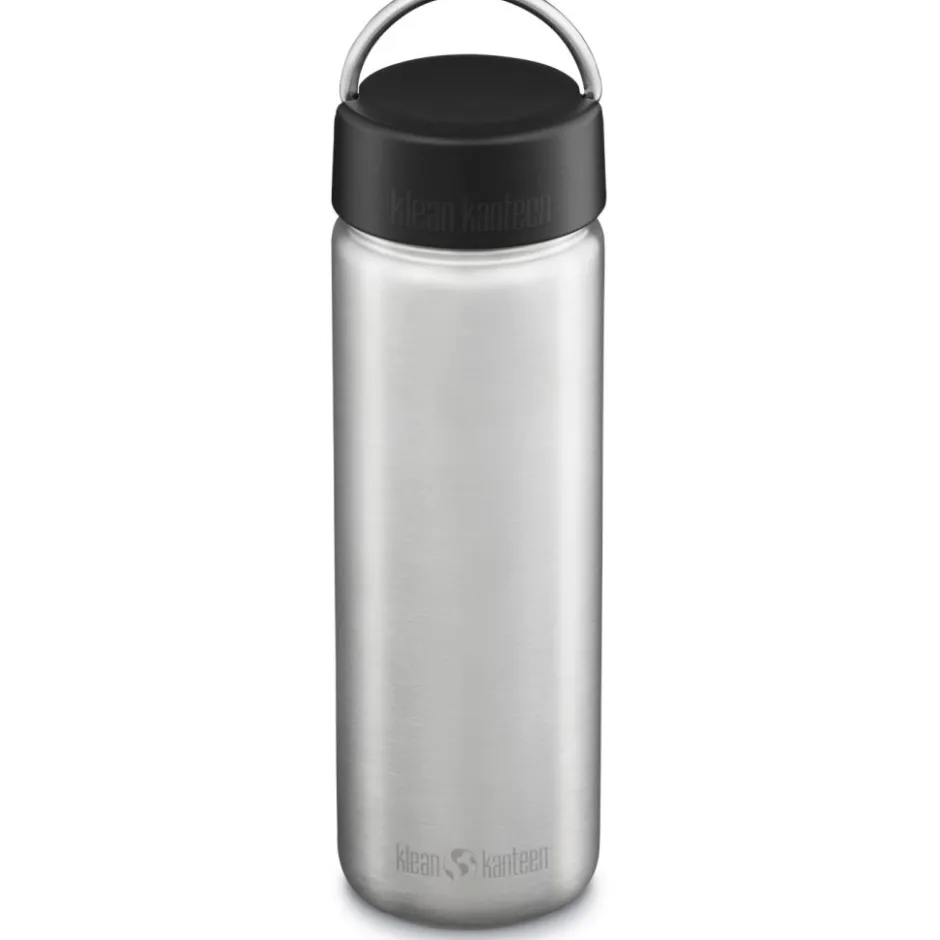 Outdoor Flessen & Thermosflessen < Klean Kanteen Wide Fles 800 ml met brede schroefdop - Brushed Stainless