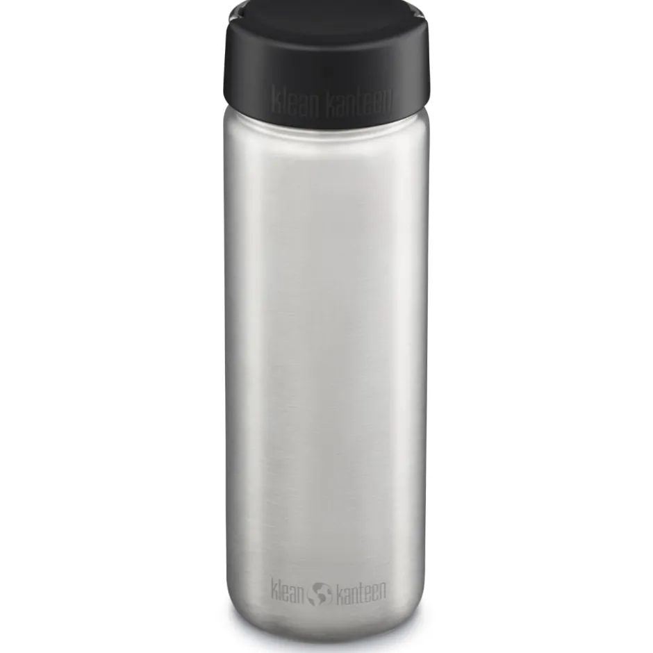 Outdoor Flessen & Thermosflessen < Klean Kanteen Wide Fles 800 ml met brede schroefdop - Brushed Stainless