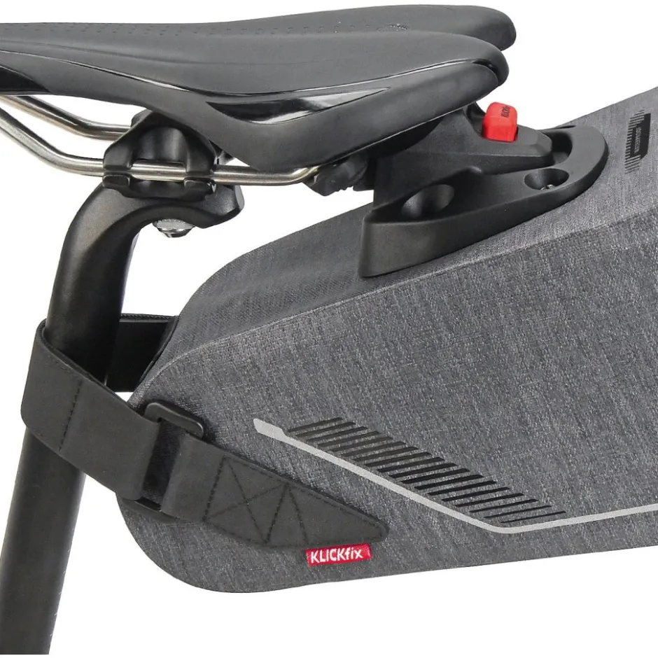 Zadeltassen < KLICKfix Bikepack X Compact Waterproof 0219WSA Zadeltas - 6.5L - grijs