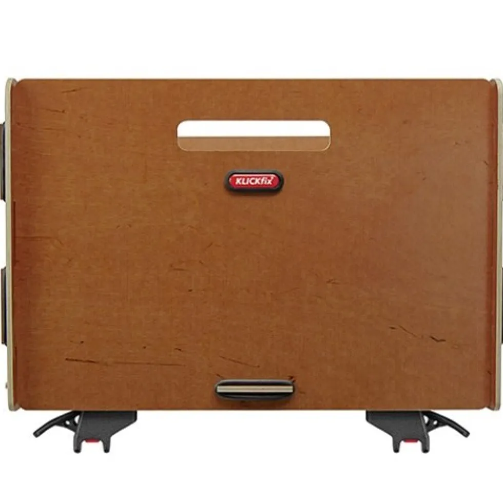 KLICKfix Radkiste Cargo KorbKlip 0328NK Houten Fietsmand - 29L - natura