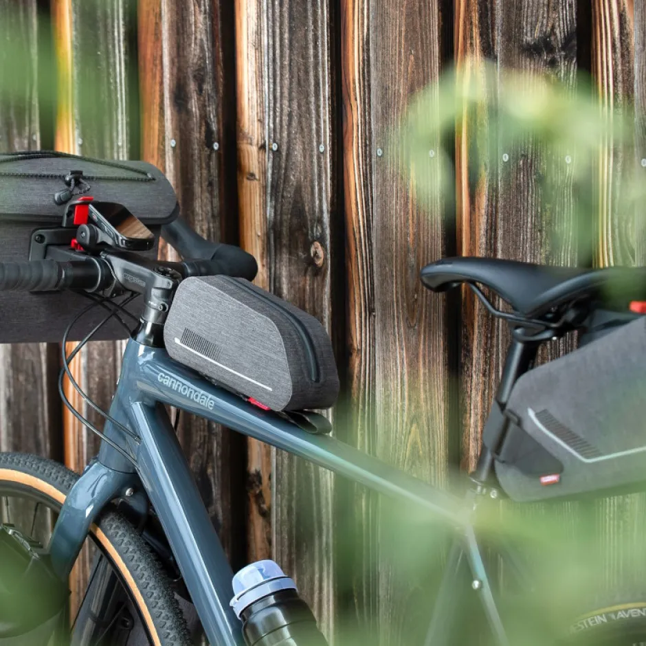 Top Tube Bag|Frametassen < KLICKfix Sport Waterproof 0288W Bovenbuis Tas - 1L - grijs