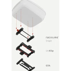 Tassen Accessoires|Achtermanden < KLICKfix Vario-adapter voor Racktime Bagagedrager 0209