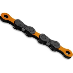 KMC DLC 12 Chain - 12-speed - black/orange