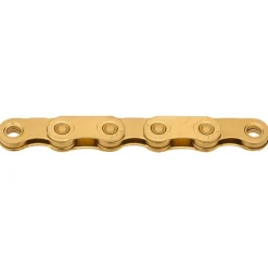 KMC X-Flat Ketting - WAXED | Flat-Top | TiN Gold | 12/13-voudig - goud