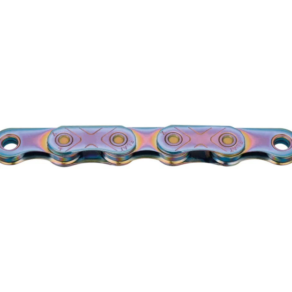 Kettingen < KMC X-Flat Ketting - WAXED | 12-/13 versnellingen - aurora blue