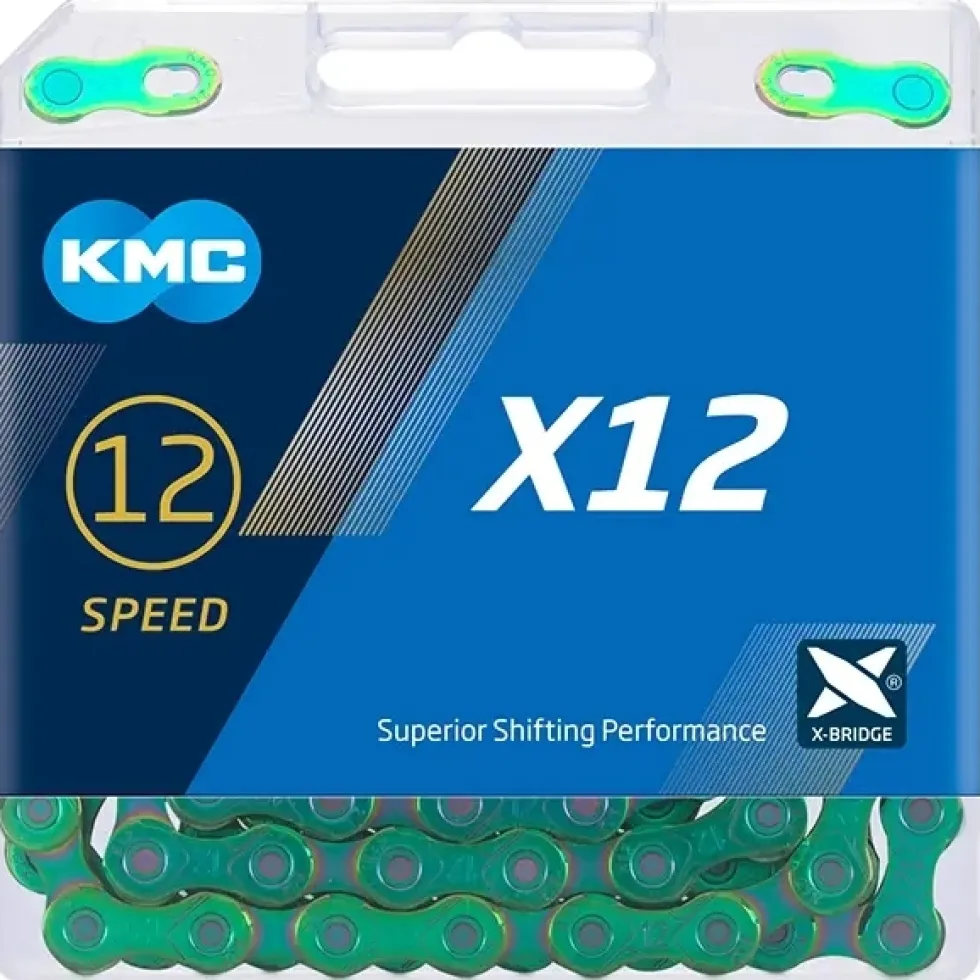 KMC X12 Ketting - 12 Voudig - Aurora Green