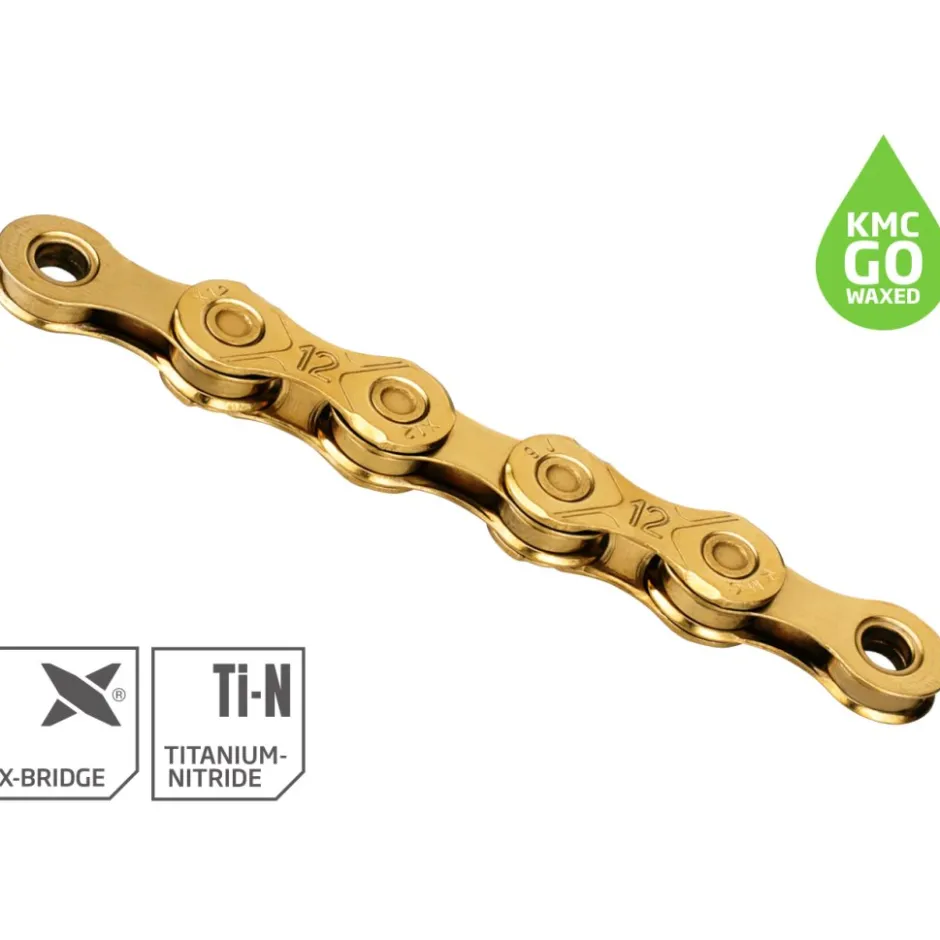Kettingen < KMC X Ketting - WAXED | TiN Gold | 12-voudig - goud