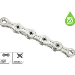 KMC XSL Ketting - WAXED | Nickel Plated | 11-voudig - zilver
