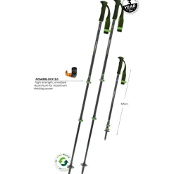 Wandel- & Trailrunning-Stokken < Komperdell Carbon EVO Zero Trekkingstokken (Paar) - groen