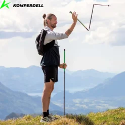 Komperdell Carbon FXP Ultra Trekkingstokken (Paar) - roze/groen