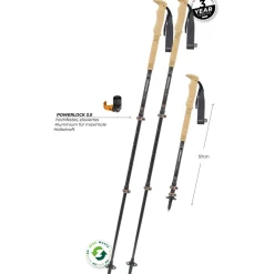Komperdell Carbon Ultra Zero Compact Trekkingstokken (Paar) - bruin
