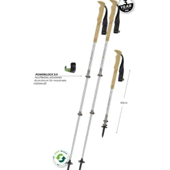 Komperdell Explorer Zero Cork Trekkingstokken (Paar) - bruin