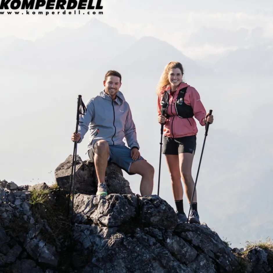 Wandel- & Trailrunning-Stokken < Komperdell FX Lite TI Vario Trekkingstokken (Paar) - zilver/oranje