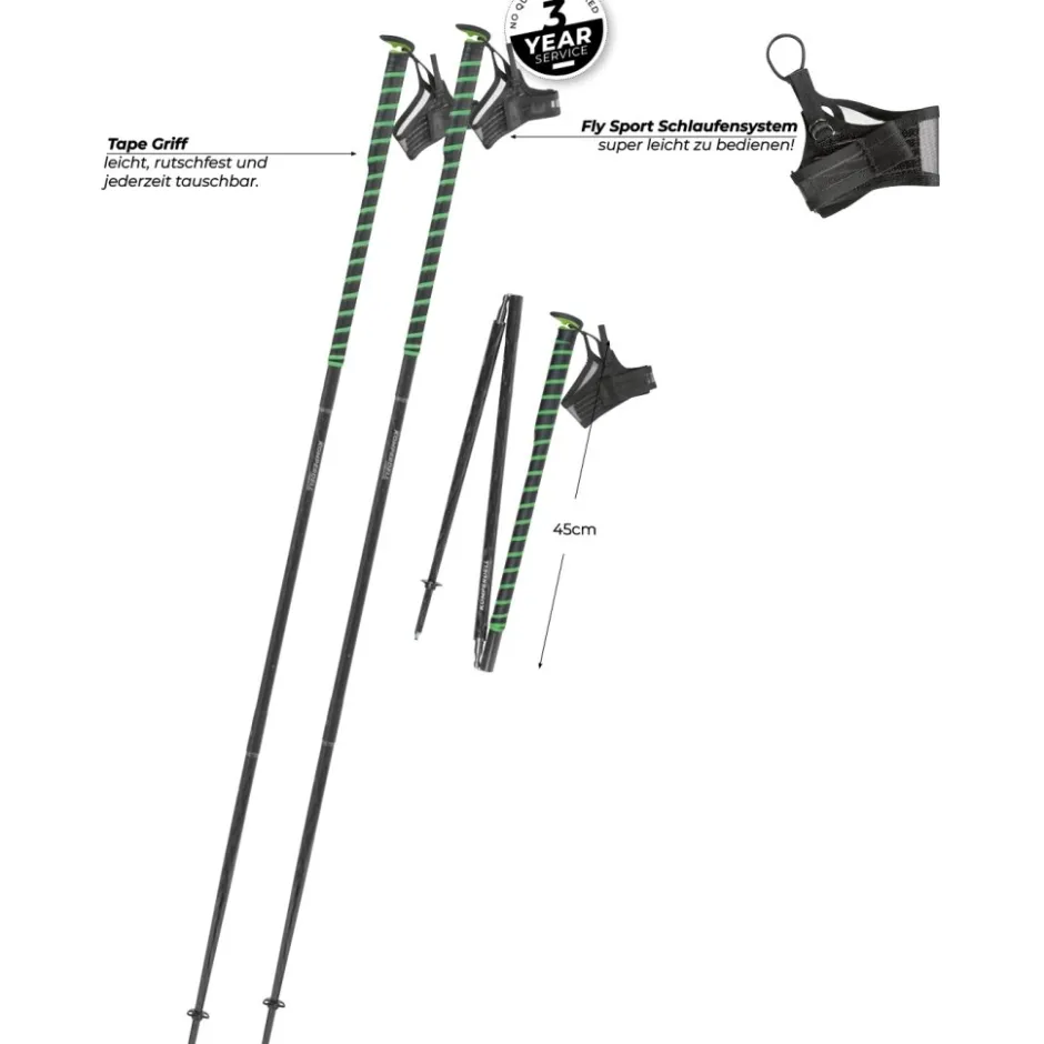 Wandel- & Trailrunning-Stokken < Komperdell FXP Composite Trail Trekkingstokken (Paar) - groen