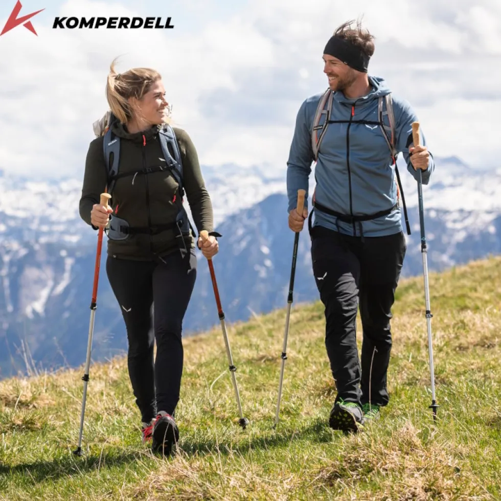 Komperdell Ridgehiker Zero Compact Trekkingstokken (Paar) - burnt orange