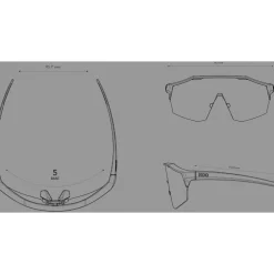 KOO Alibi Photochromic Zonnebril - Regular | Dark Blue Matt - Red Mirror