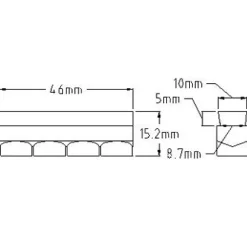 Velgremmen < Kool Stop R10 Mafac vervangingszadelkussen - KS-MRB / KS-MRSA (4 stuks)