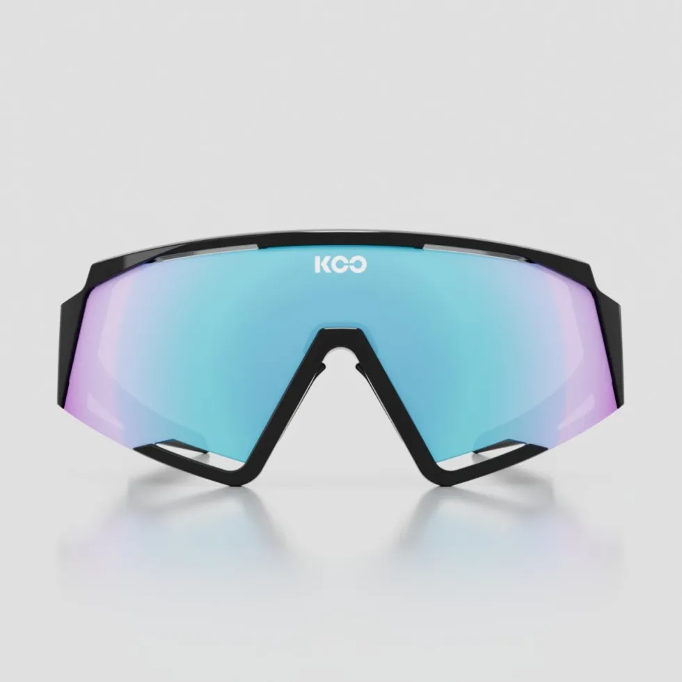 KOO Spectro Zonnebril - Black - Turquoise Mirror