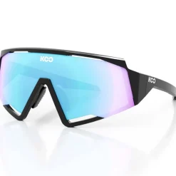 KOO Spectro Zonnebril - Black - Turquoise Mirror