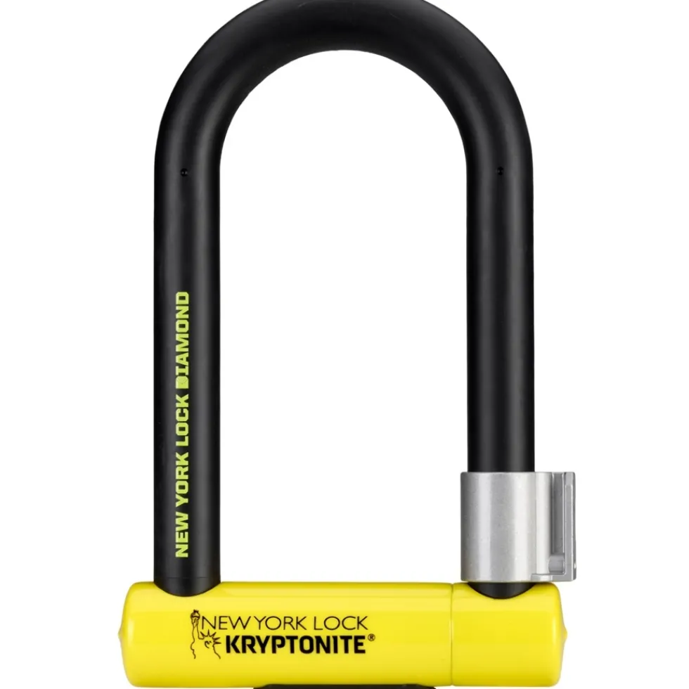 Kryptonite New York Diamond Standard U-Slot - zwart/geel