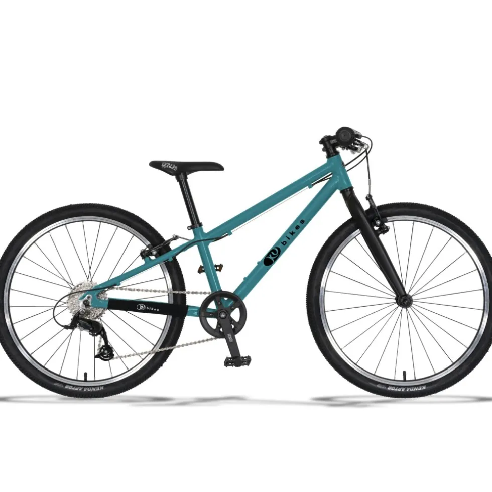 KUbikes 24S MTB 8-Speed Kids Bike - turquoise glitter