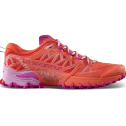Hardloopschoenen Dames|Schoenen < La Sportiva Bushido III GTX Hardloopschoenen Dames - Cherry Tomato/Rose