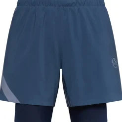 La Sportiva Flow 5" 2-in-1 Shorts Heren - Night Sky/Chalk