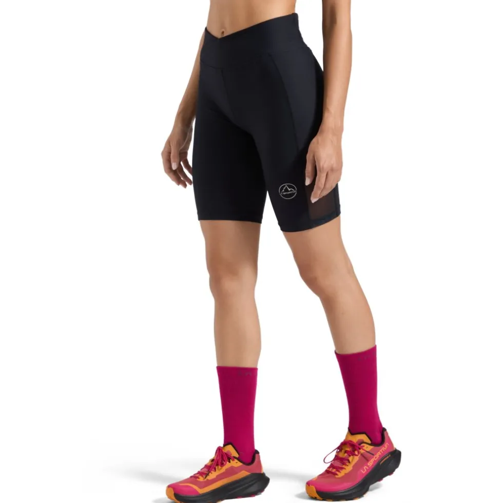 La Sportiva Triumph Tight Shorts Dames - Black/Chalk
