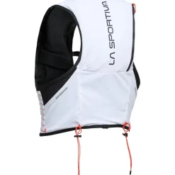 La Sportiva Ultra Trail Hardloopvest met Drinksysteem 10L - White/Cherry Tomato
