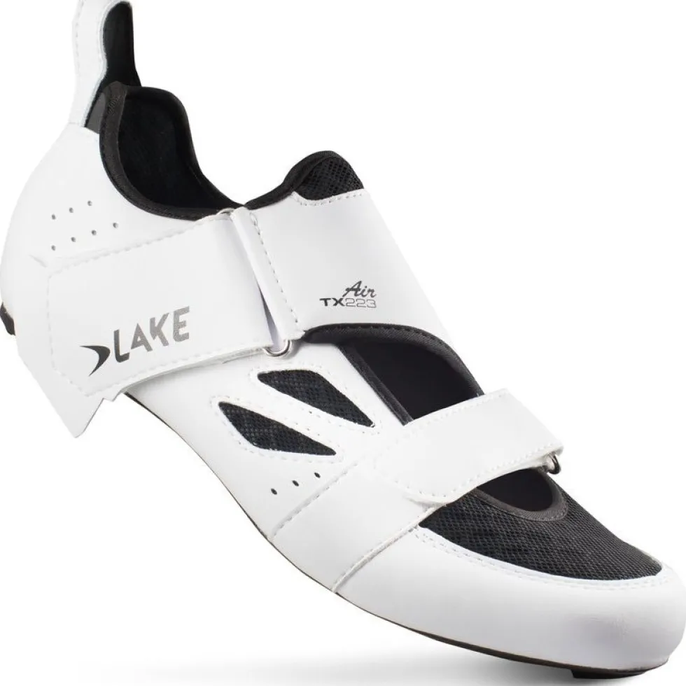 Lake TX223 Air Triatlon-Schoenen Heren - Breed - wit/zwart