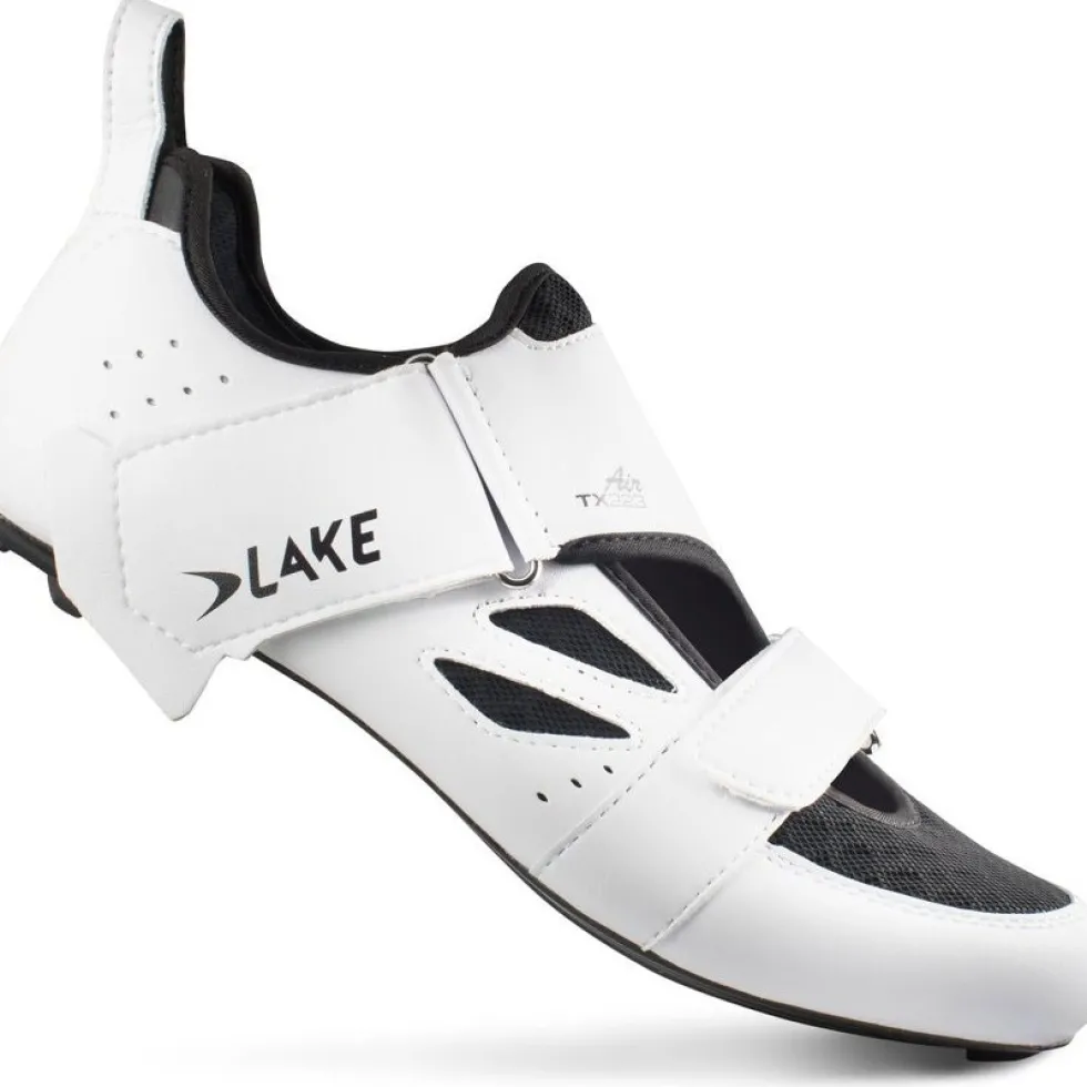 Lake TX223 Air Triatlon-Schoenen Heren - Breed - wit/zwart