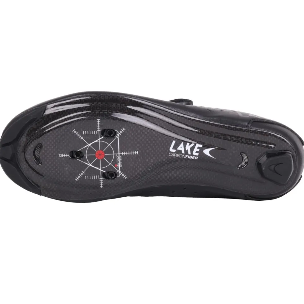 Lake CX219 Racefietsschoenen Heren - Breed - zwart/zwart