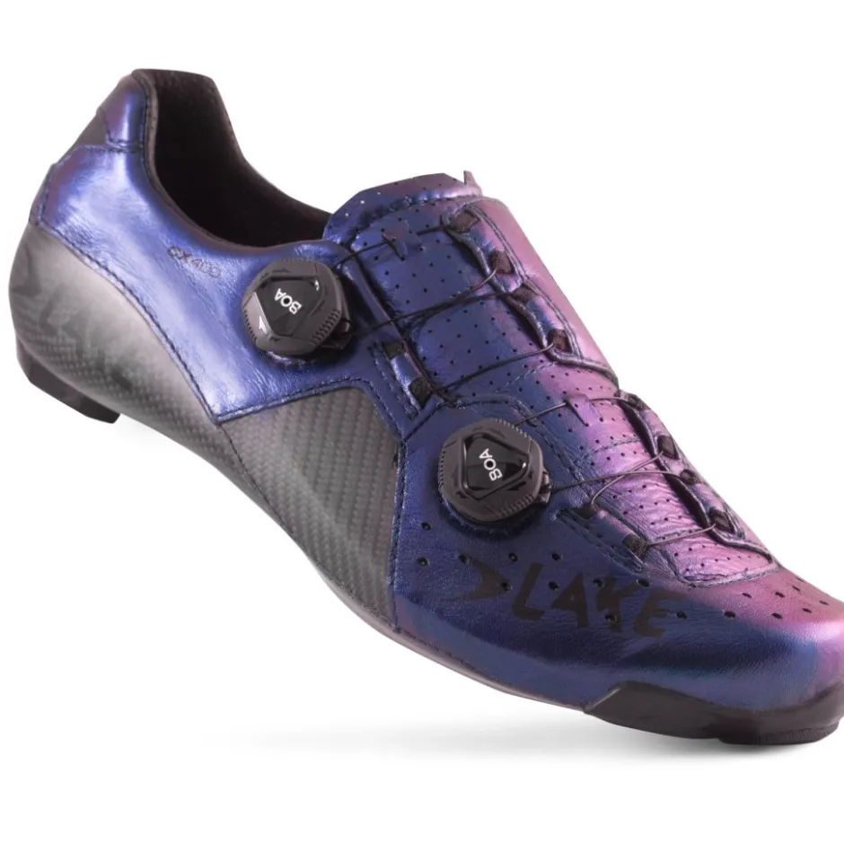 Wielrenschoenen|Wielrenschoenen < Lake CX403 Racefietsschoenen Heren - chameleon blue/black