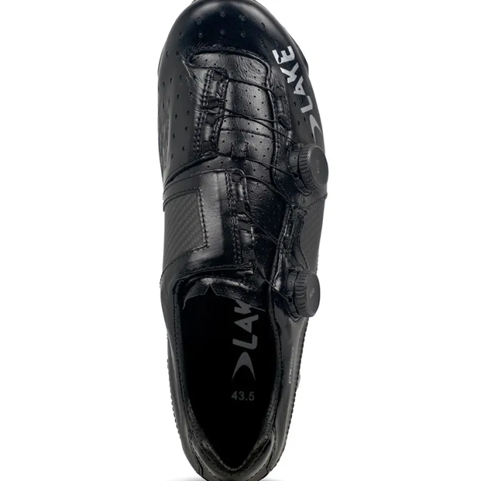 Wielrenschoenen|Wielrenschoenen < Lake CX403 Racefietsschoenen Heren - zwart/zilver