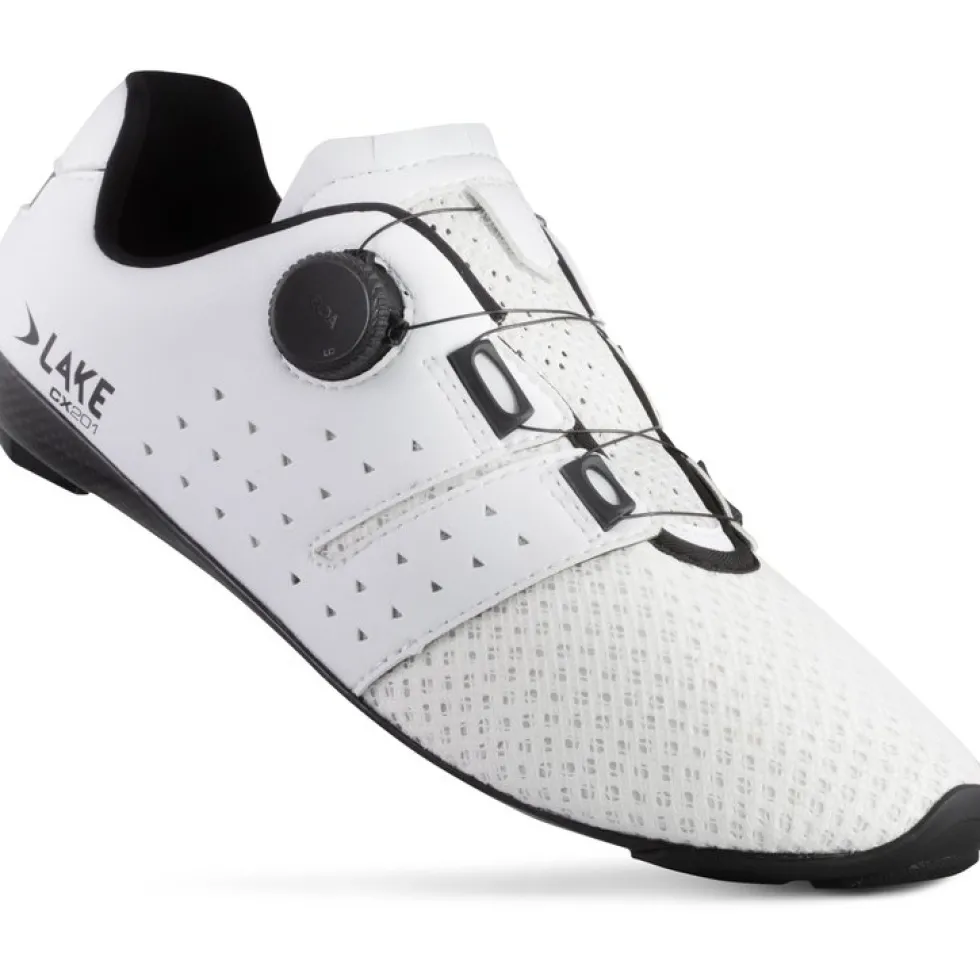 Lake CX201 Racefietsschoenen Heren - wit/zwart