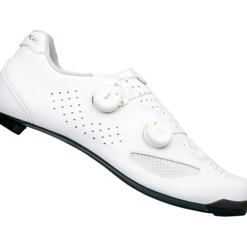 Lake CX239 Racefietsschoenen Heren - white/white clarino