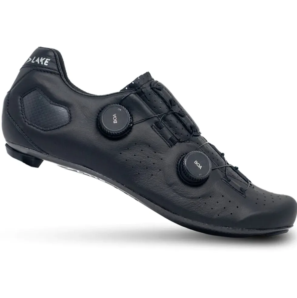 Lake CX333 Racefietsschoenen Heren - Smal - zwart/zilver