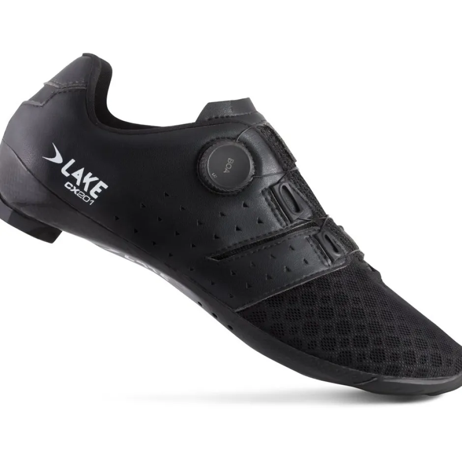 Klikschoenen|Wielrenschoenen < Lake CX201 Racefietsschoenen Heren - zwart/zwart