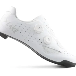 Wielrenschoenen|Wielrenschoenen < Lake CX238 Racefietsschoenen Heren - Clarino Microvezel - wit/wit