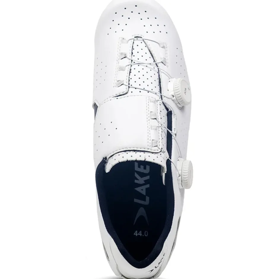 Wielrenschoenen|Wielrenschoenen < Lake CX333 Racefietsschoenen Heren - Breed - wit/wit clarino