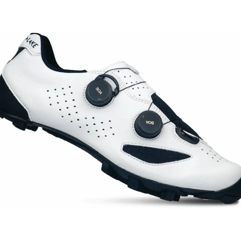 Klikschoenen|Gravelschoenen < Lake MX239 Gravel Schoenen Heren - Breed - clarino white/black