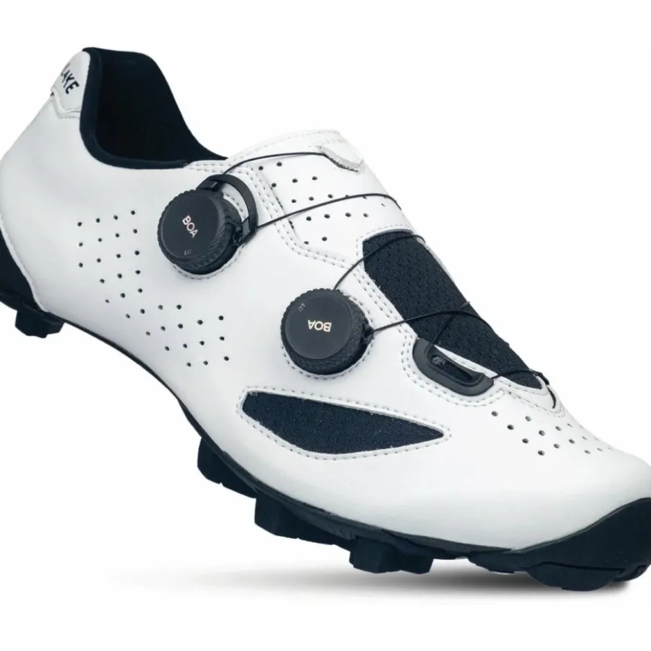 Klikschoenen|Gravelschoenen < Lake MX239 Gravel Schoenen Heren - Breed - clarino white/black