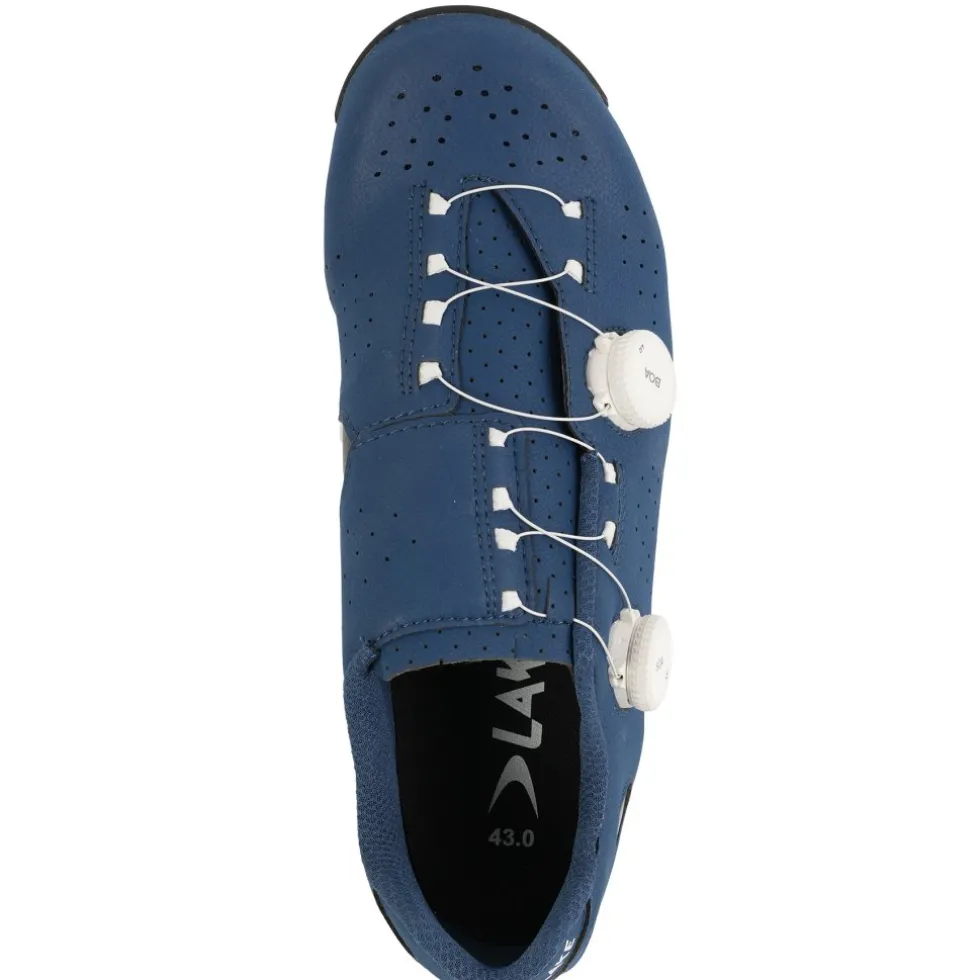 Lake MX333 MTB-Schoenen Heren - blauw/wit Clarino