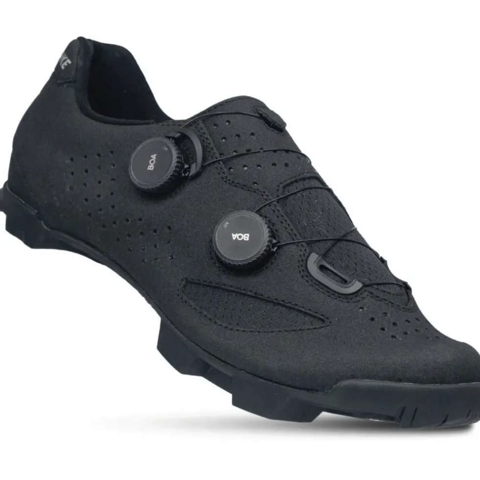 Lake MX239 MTB-Schoenen Heren - Breed - zwart/zwart