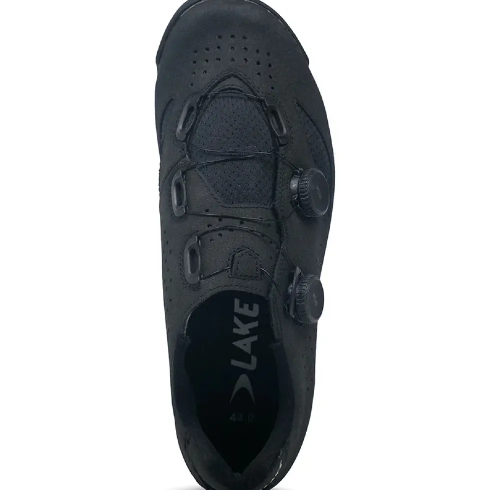 Lake MX239 MTB-Schoenen Heren - Breed - zwart/zwart