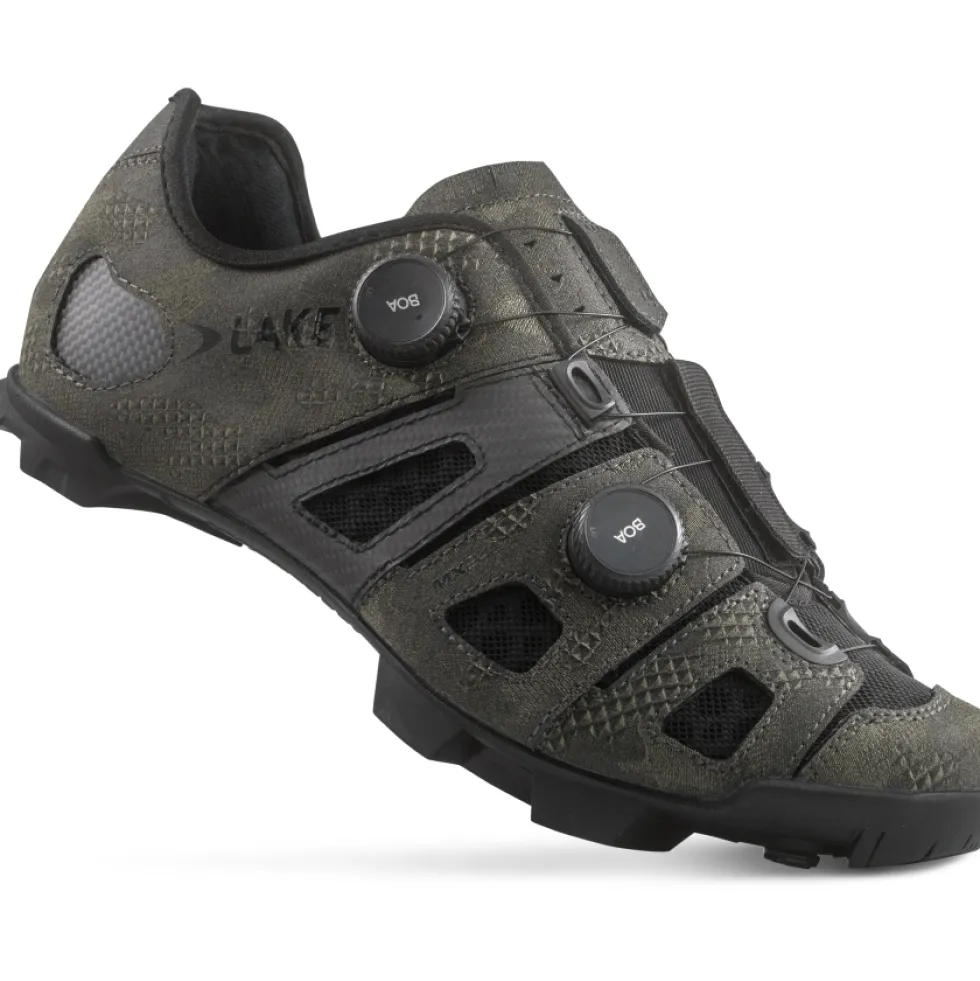Lake MX242 MTB-Schoenen Heren - Breed - Helcor Bio camo