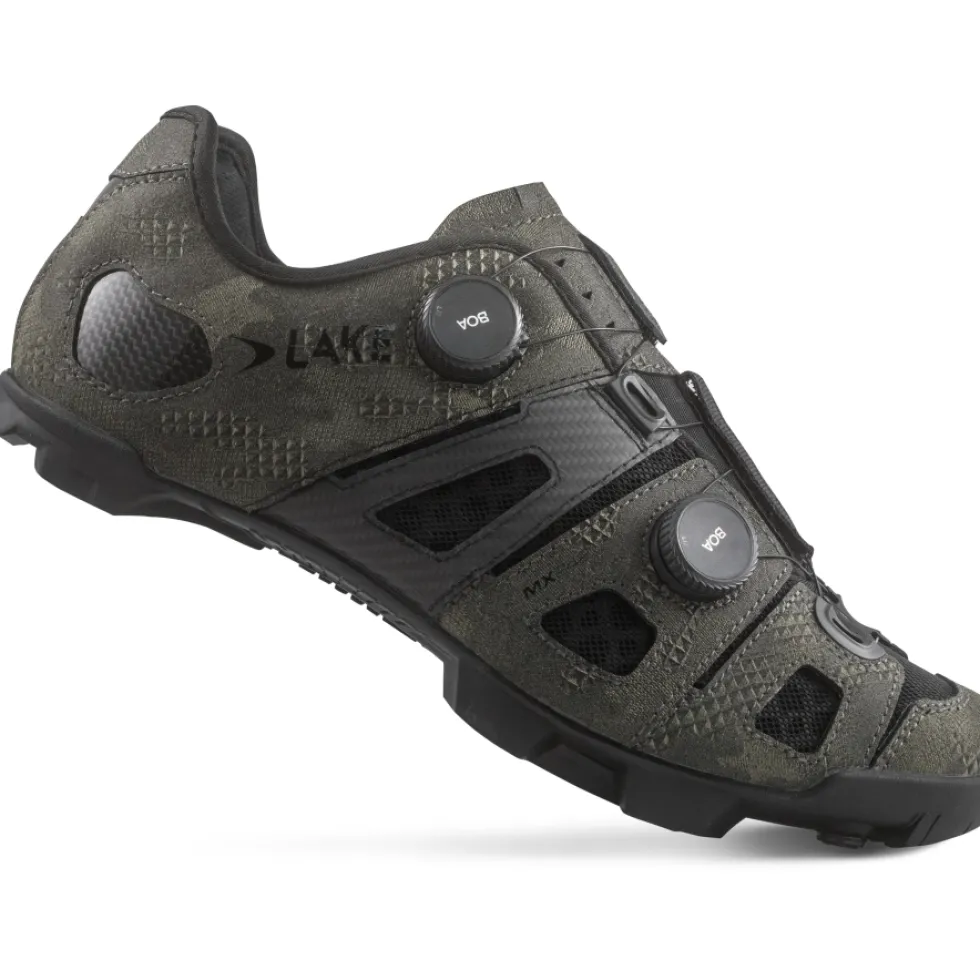 Lake MX242 MTB-Schoenen Heren - Breed - Helcor Bio camo
