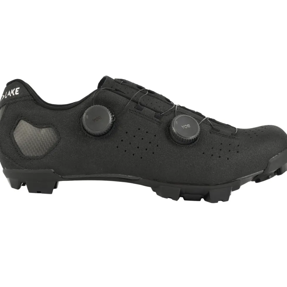 Lake MX333 MTB-Schoenen Heren - Breed - zwart/zilver