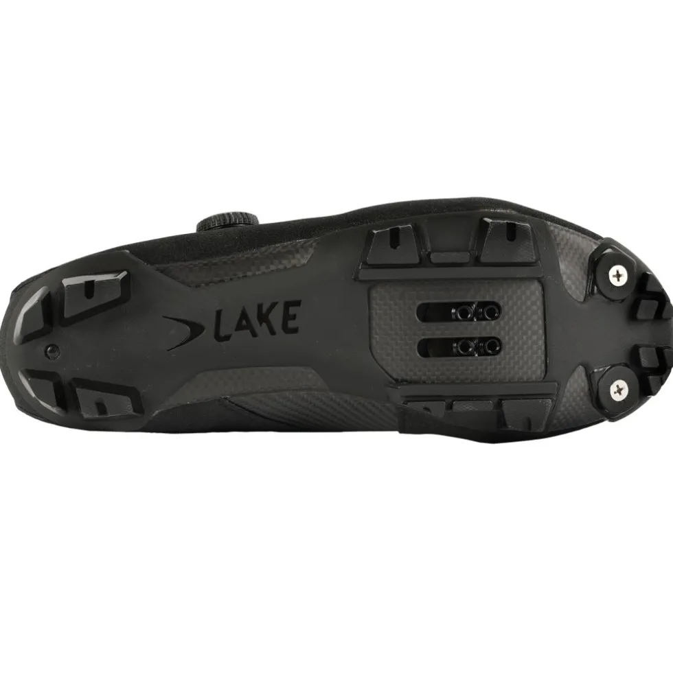 Lake MX333 MTB-Schoenen Heren - Breed - zwart/zilver